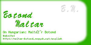 botond maltar business card